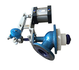 側(cè)裝型氣動搪玻璃放料閥